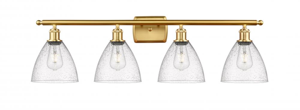 Bristol - 4 Light - 38 inch - Satin Gold - Bath Vanity Light