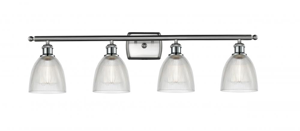 Castile - 4 Light - 36 inch - Brushed Satin Nickel - Bath Vanity Light