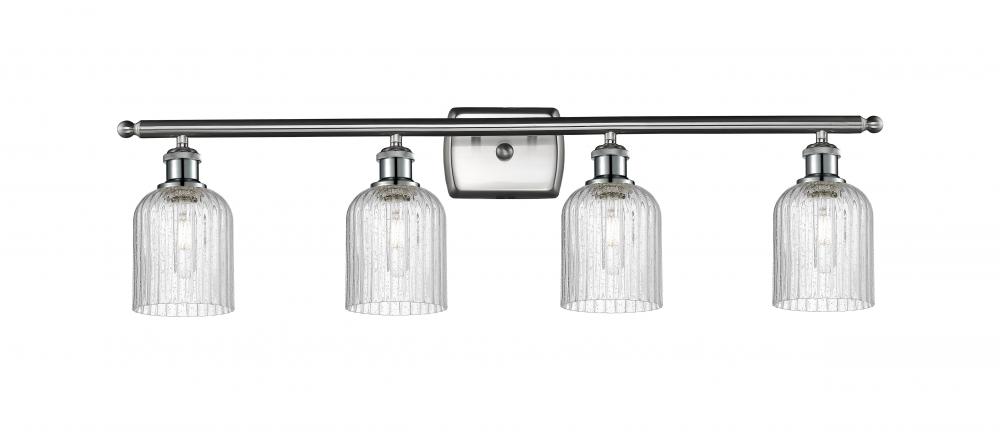 Bridal Veil - 4 Light - 35 inch - Brushed Satin Nickel - Bath Vanity Light