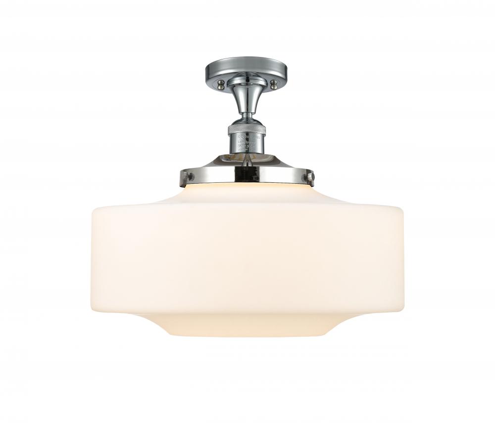 Bridgeton - 1 Light - 12 inch - Polished Chrome - Semi-Flush Mount