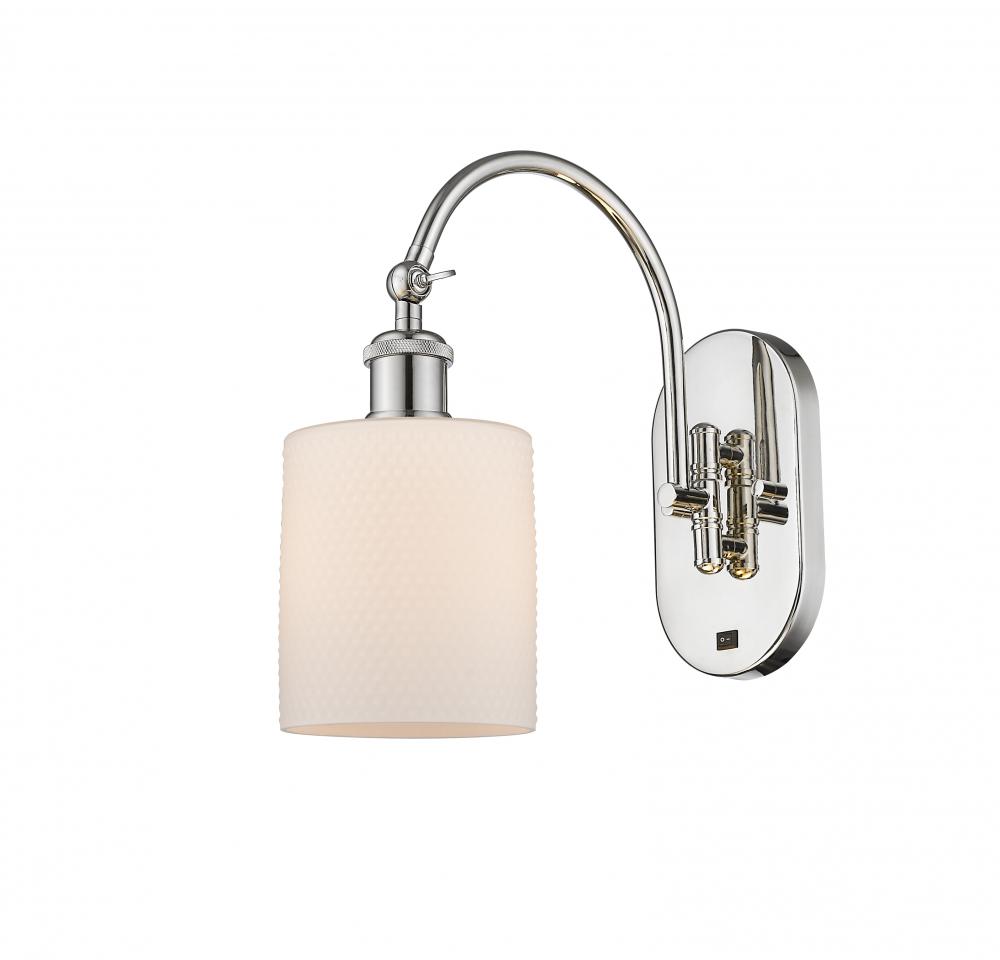 Cobbleskill - 1 Light - 5 inch - Polished Nickel - Sconce