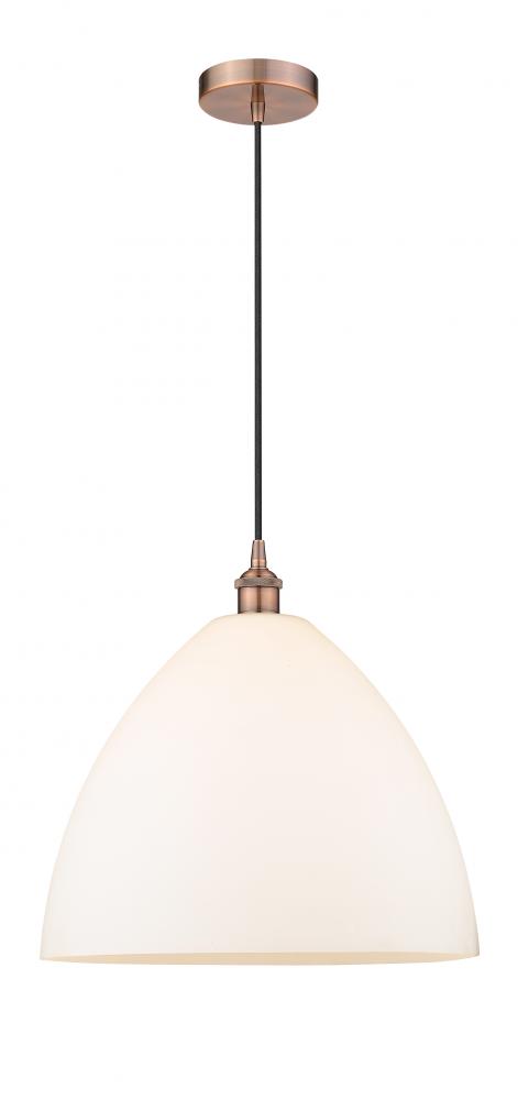 Bristol - 1 Light - 16 inch - Antique Copper - Cord hung - Pendant