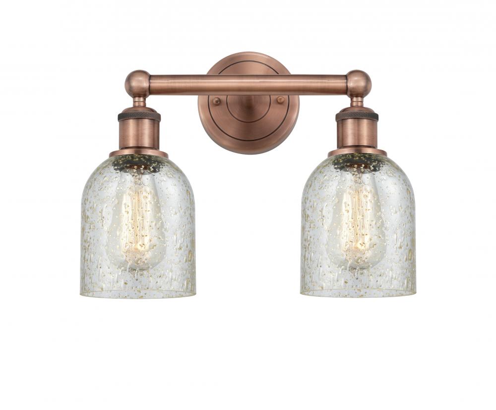 Caledonia - 2 Light - 14 inch - Antique Copper - Bath Vanity Light