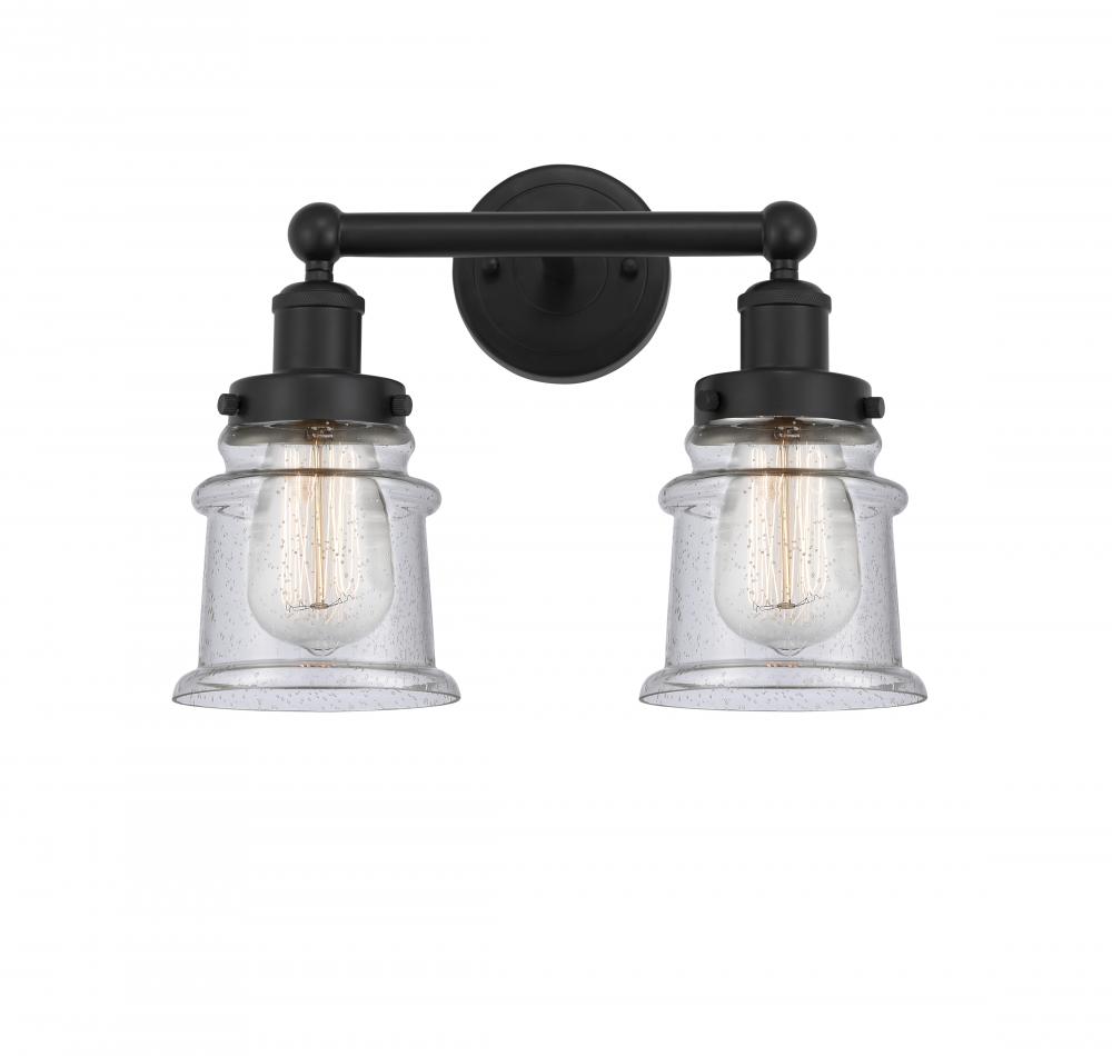 Canton - 2 Light - 14 inch - Matte Black - Bath Vanity Light