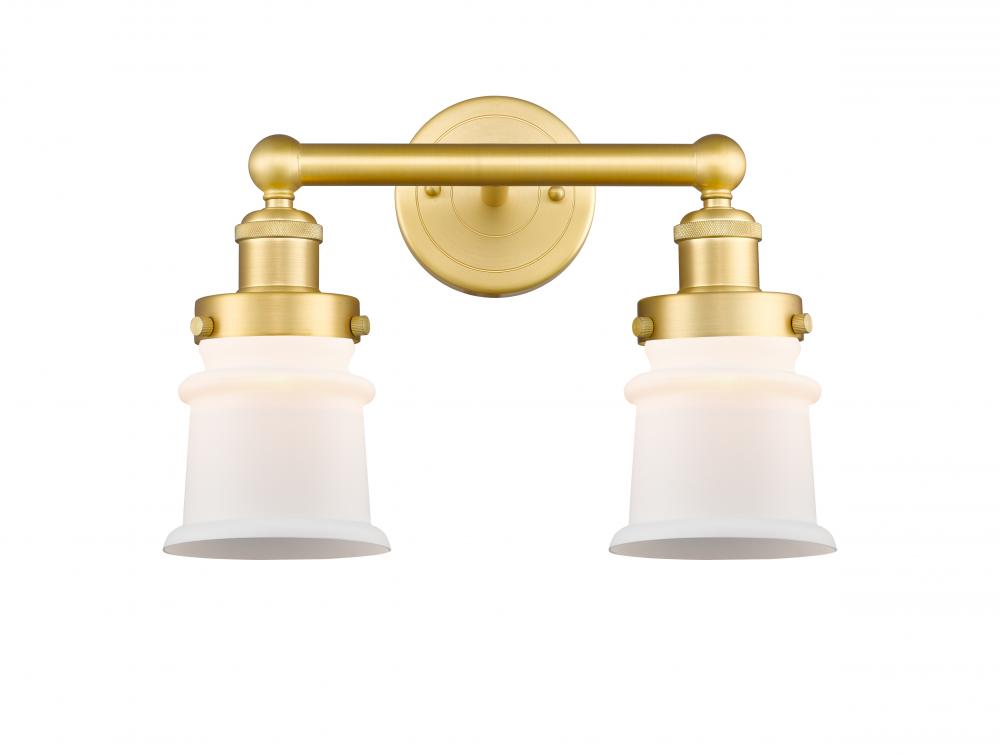 Canton - 2 Light - 14 inch - Satin Gold - Bath Vanity Light