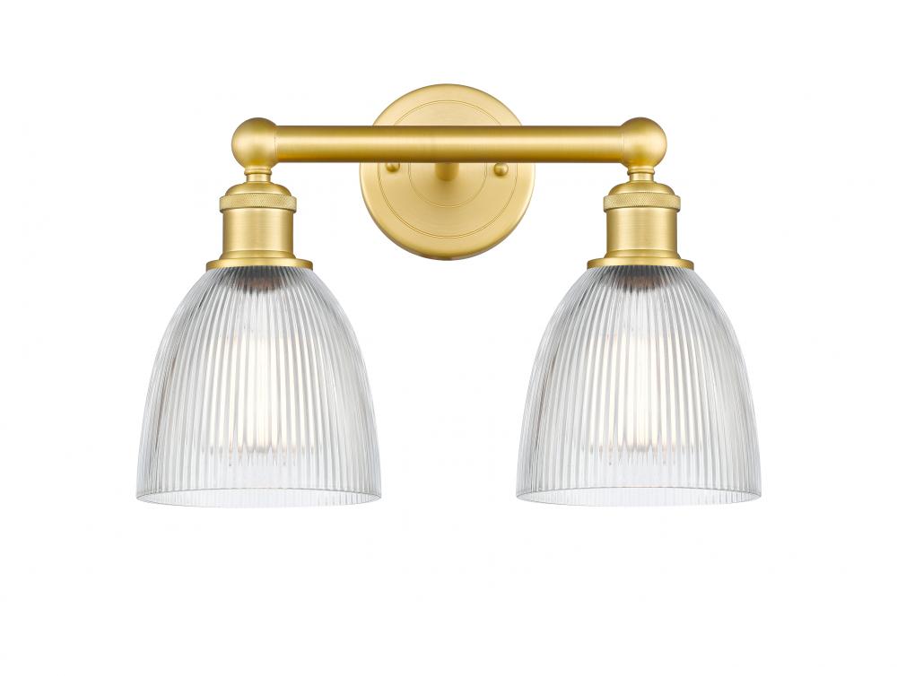 Castile - 2 Light - 15 inch - Satin Gold - Bath Vanity Light