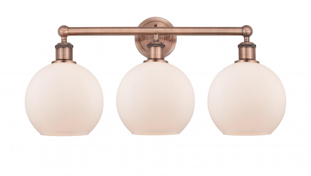 Athens - 3 Light - 26 inch - Antique Copper - Bath Vanity Light