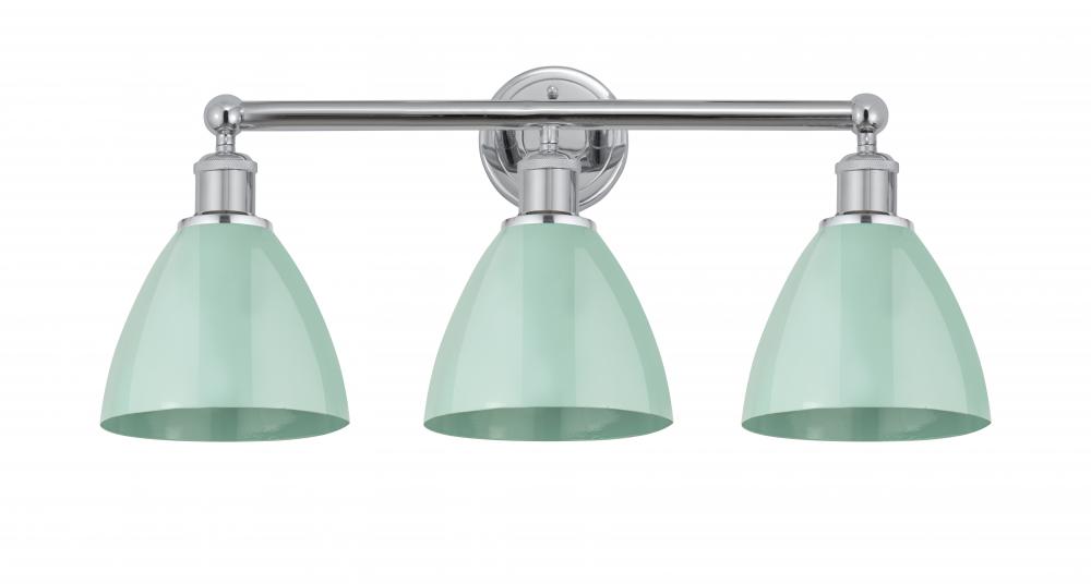 Plymouth - 3 Light - 26 inch - Polished Chrome - Bath Vanity Light