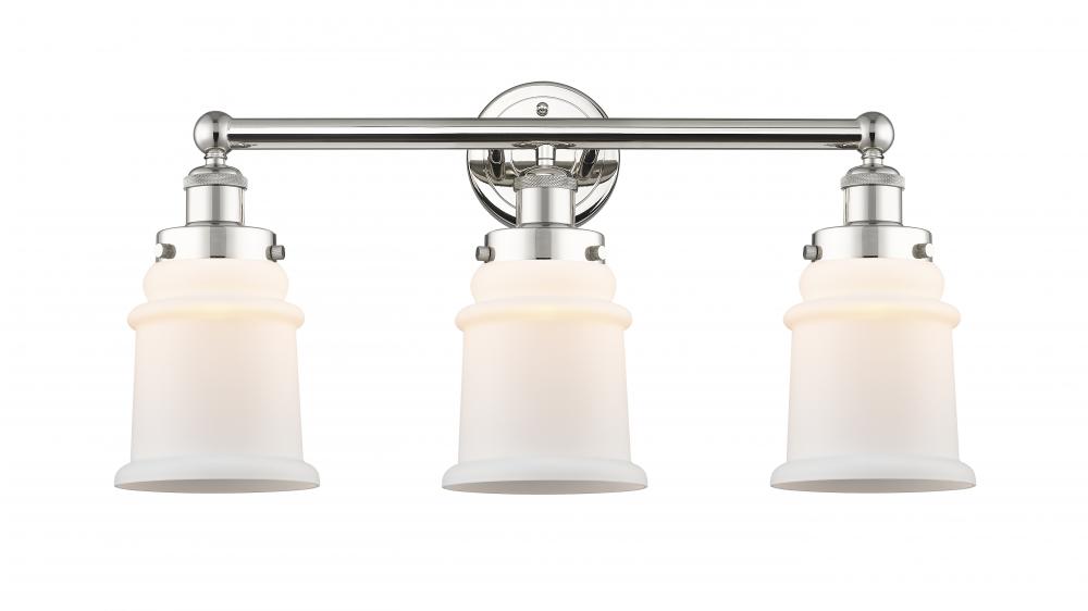 Canton - 3 Light - 24 inch - Polished Nickel - Bath Vanity Light