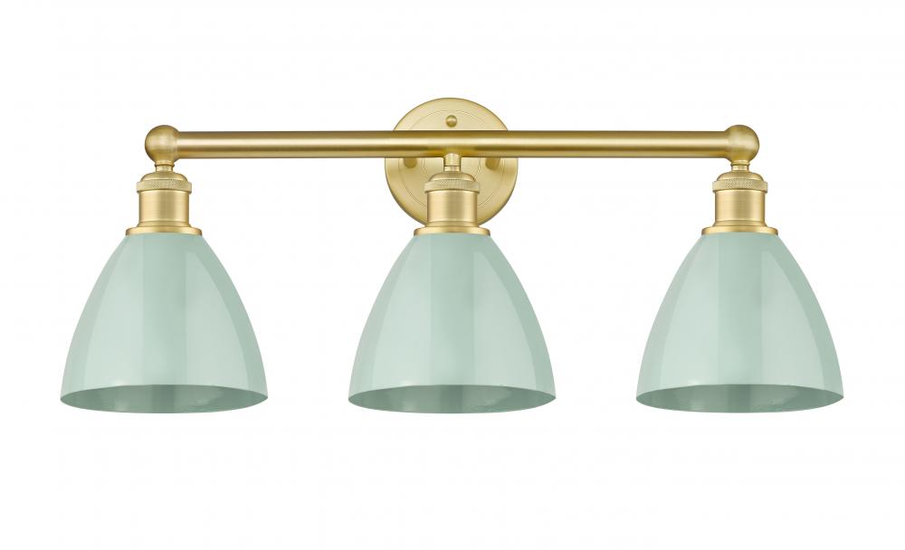 Plymouth - 3 Light - 26 inch - Satin Gold - Bath Vanity Light