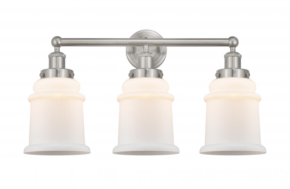 Canton - 3 Light - 24 inch - Brushed Satin Nickel - Bath Vanity Light