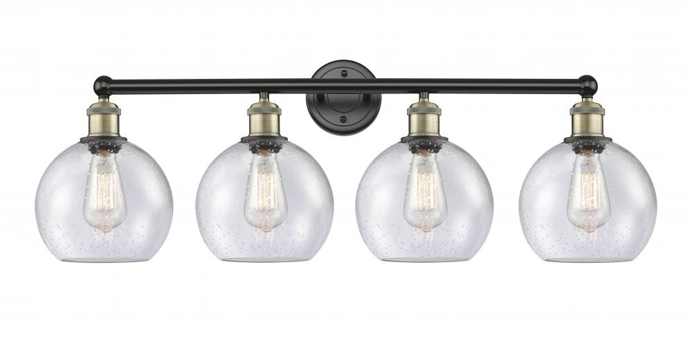 Athens - 4 Light - 35 inch - Black Antique Brass - Bath Vanity Light