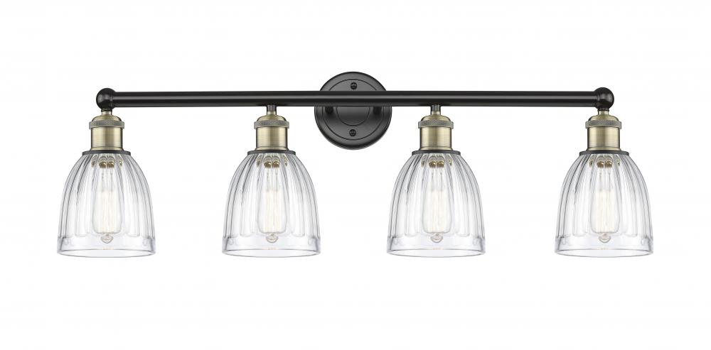 Brookfield - 4 Light - 33 inch - Black Antique Brass - Bath Vanity Light