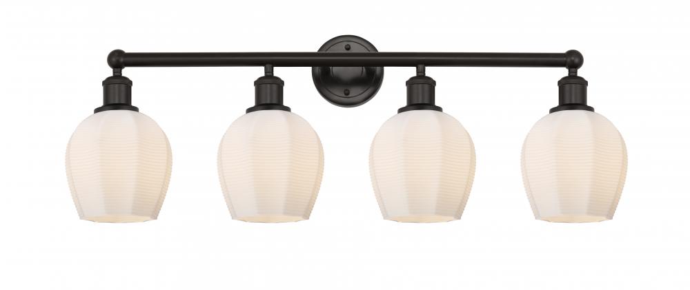 Norfolk - 4 Light - 33 inch - Oil Rubbed Bronze - Bath Vanity Light