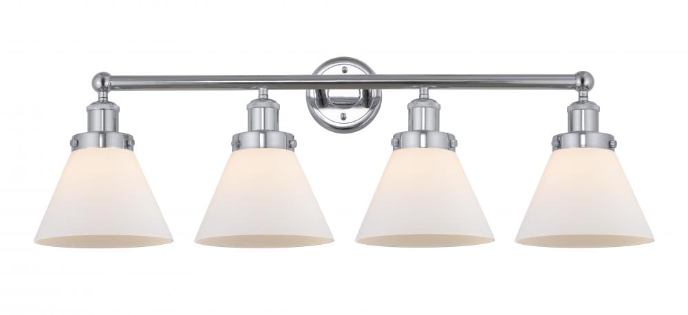 Cone - 4 Light - 35 inch - Polished Chrome - Bath Vanity Light