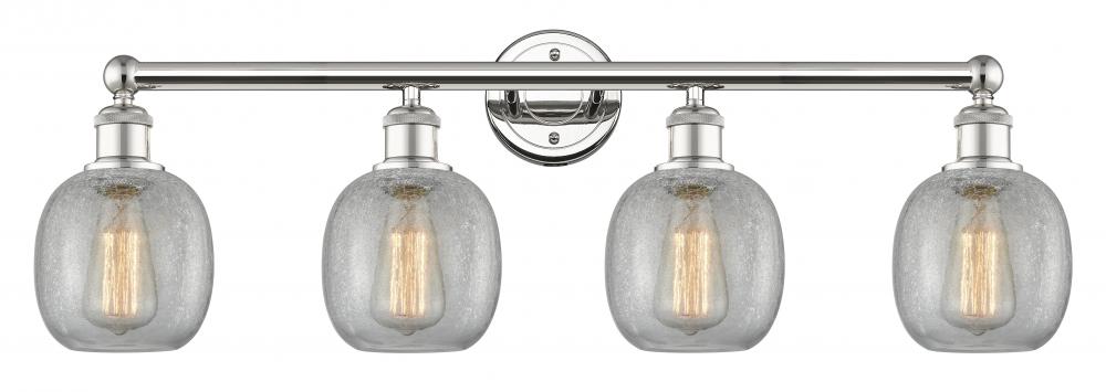 Belfast - 4 Light - 33 inch - Polished Nickel - Bath Vanity Light