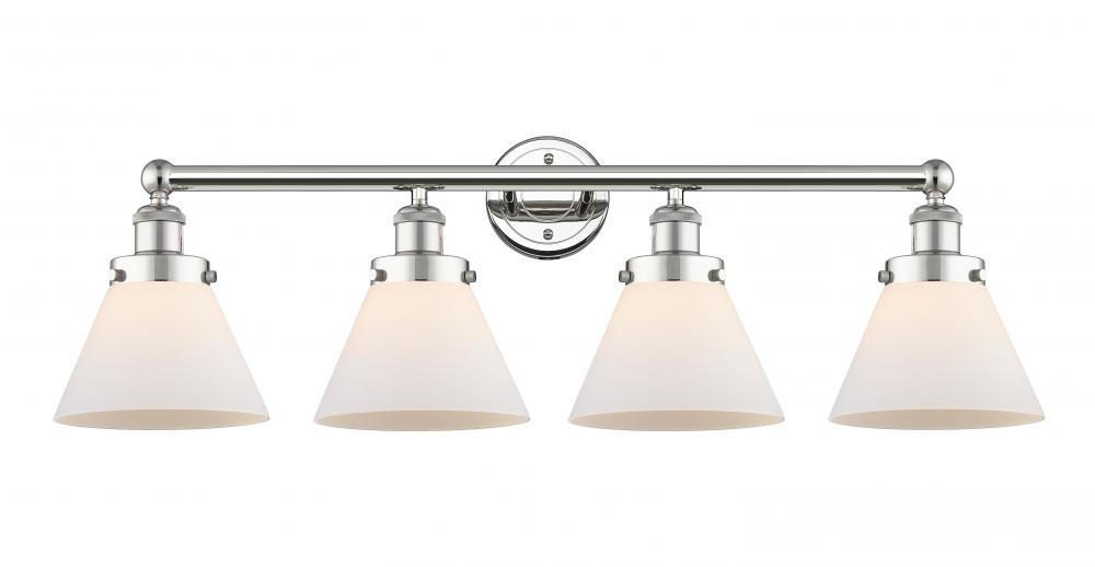 Cone - 4 Light - 35 inch - Polished Nickel - Bath Vanity Light