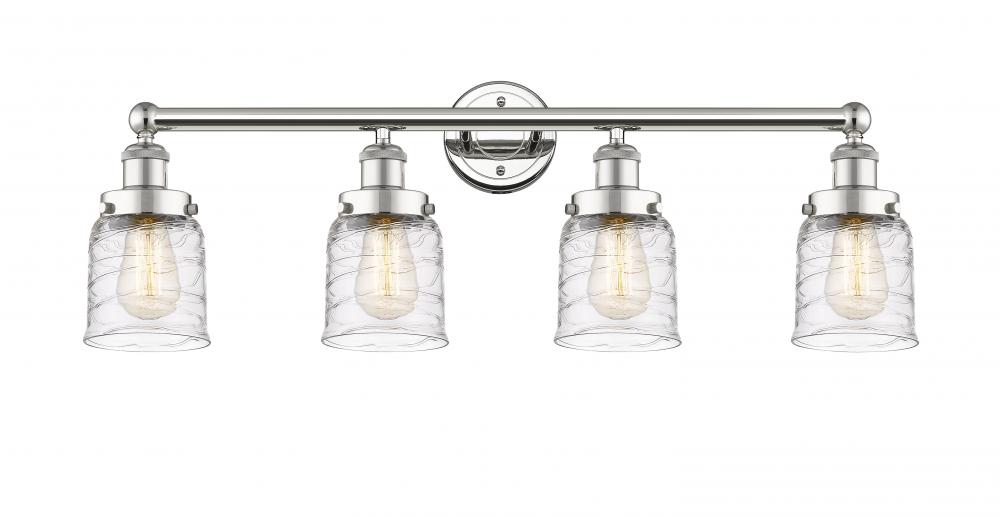 Bell - 4 Light - 32 inch - Polished Nickel - Bath Vanity Light