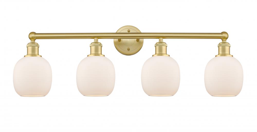 Belfast - 4 Light - 33 inch - Satin Gold - Bath Vanity Light