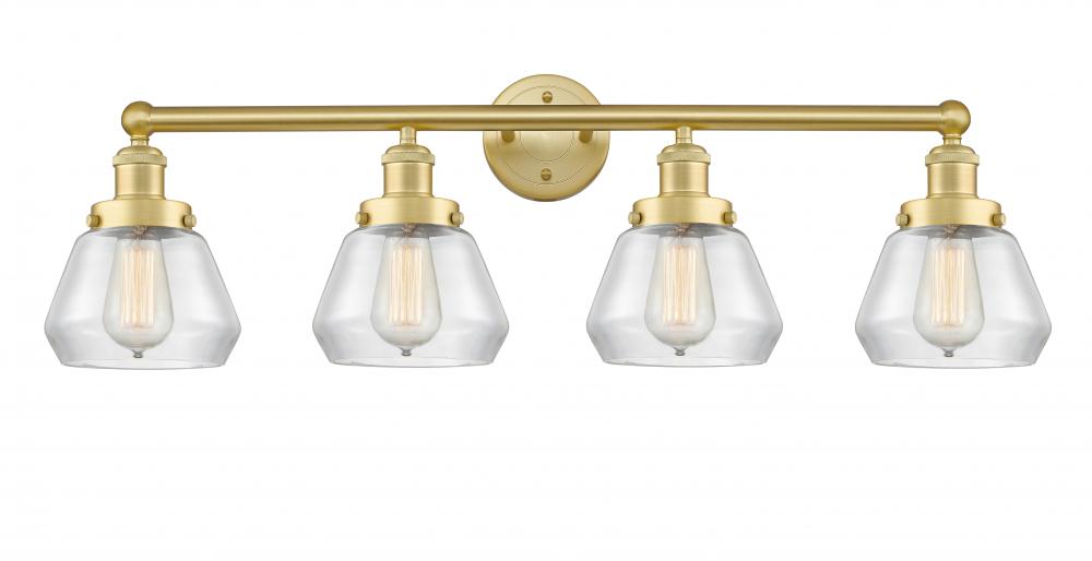 Fulton - 4 Light - 34 inch - Satin Gold - Bath Vanity Light