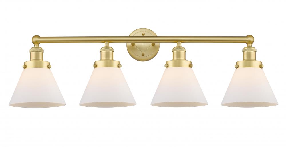 Cone - 4 Light - 35 inch - Satin Gold - Bath Vanity Light