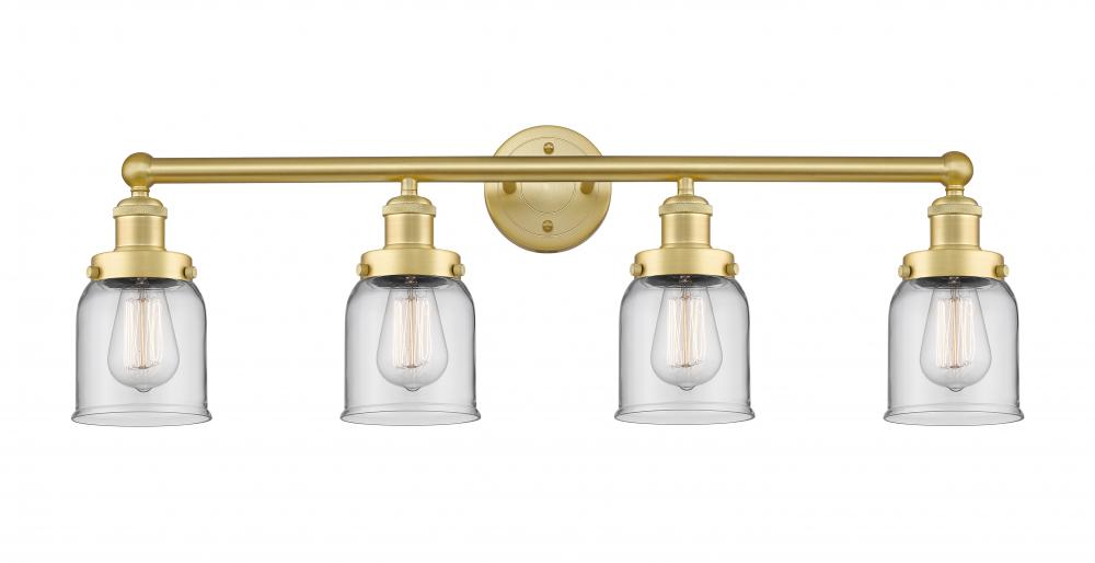 Bell - 4 Light - 32 inch - Satin Gold - Bath Vanity Light