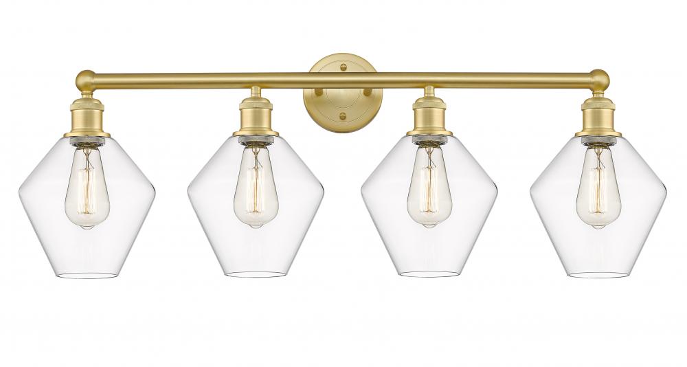 Cindyrella - 4 Light - 35 inch - Satin Gold - Bath Vanity Light