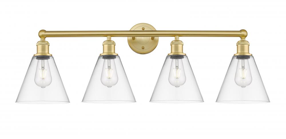 Berkshire - 4 Light - 35 inch - Satin Gold - Bath Vanity Light