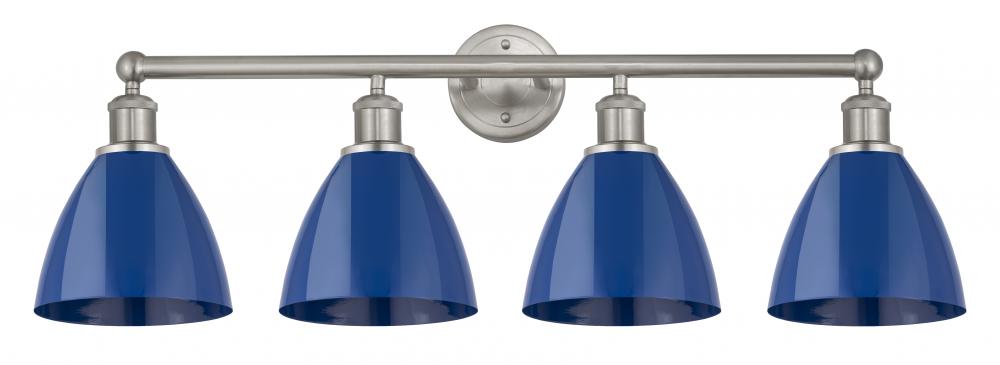 Plymouth - 4 Light - 35 inch - Satin Nickel - Bath Vanity Light