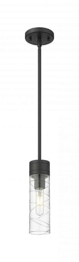 Boreas - 1 Light - 3 inch - Matte Black - Stem Hung - Mini Pendant