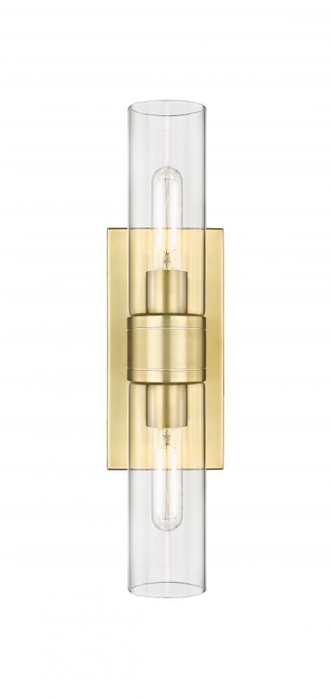 Boreas - 2 Light - 18 inch - Satin Gold - Bath Vanity Light