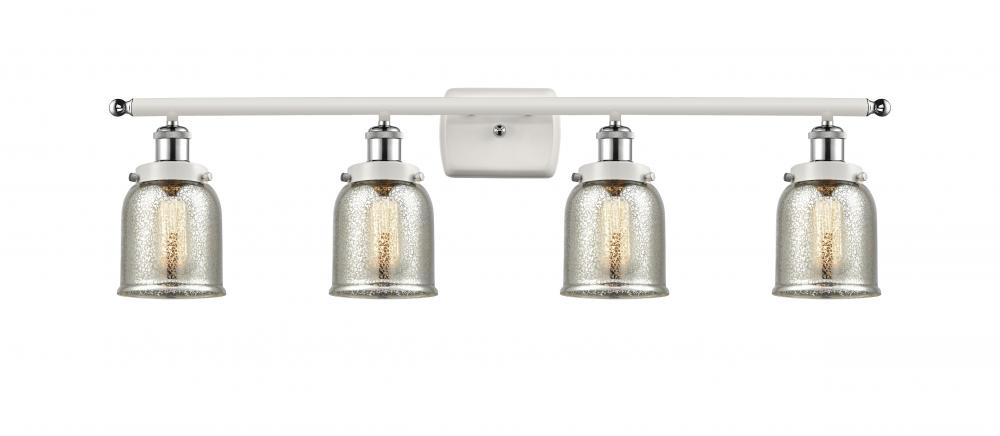 Bell - 4 Light - 36 inch - White Polished Chrome - Bath Vanity Light