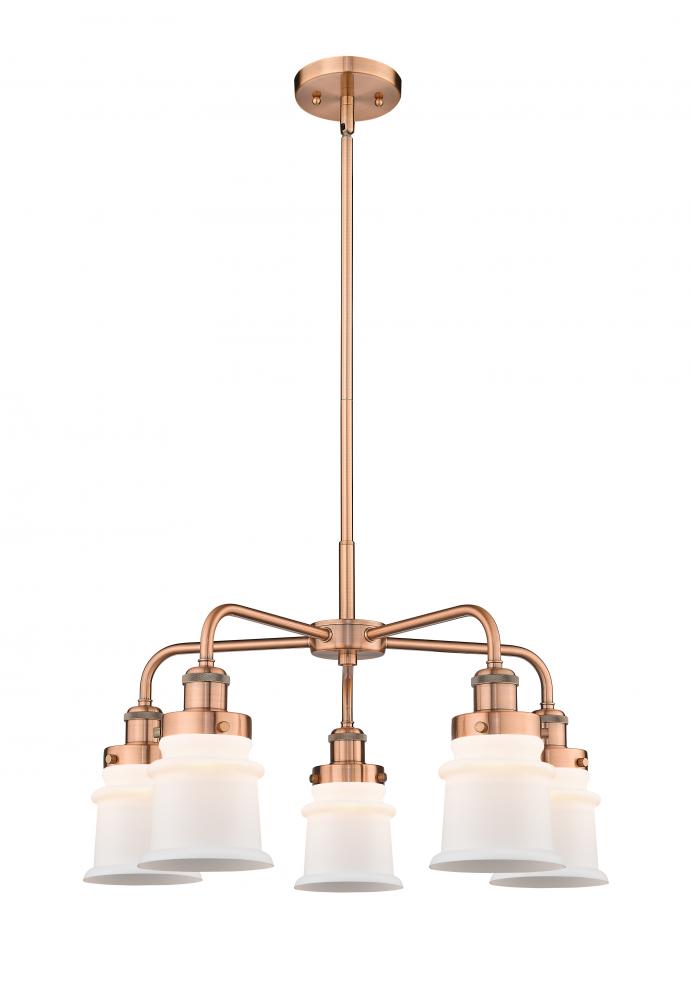 Canton - 5 Light - 24 inch - Antique Copper - Chandelier