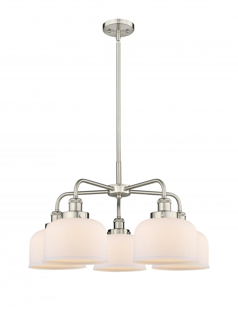 Cone - 5 Light - 26 inch - Satin Nickel - Chandelier