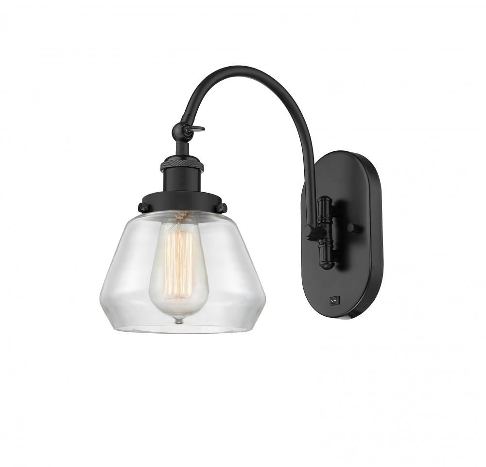 Fulton - 1 Light - 7 inch - Matte Black - Sconce