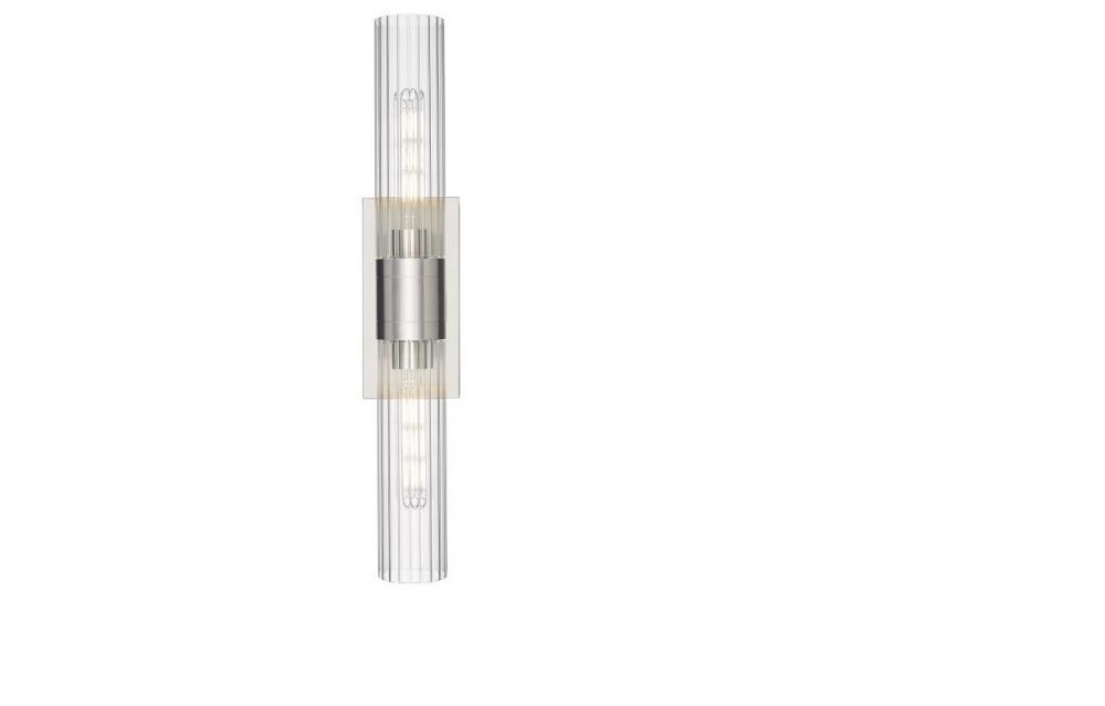 Empire - 2 Light - 5 inch - Satin Nickel - Bath Vanity Light