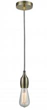 Innovations Lighting 100AB-10BW-3AB - Chelsea - 1 Light - 2 inch - Antique Brass - Cord hung - Mini Pendant