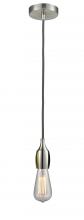 Innovations Lighting 100SN-10GY-3SN - Chelsea - 1 Light - 2 inch - Satin Nickel - Cord hung - Mini Pendant