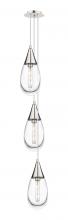 Innovations Lighting 103-450-1P-PN-G450-6CL - Malone - 3 Light - 8 inch - Polished Nickel - Multi Pendant