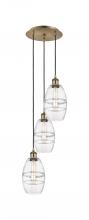 Innovations Lighting 113B-3P-AB-G557-6CL - Vaz - 3 Light - 12 inch - Antique Brass - Cord hung - Multi Pendant