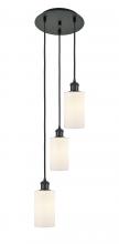 Innovations Lighting 113B-3P-BK-G801 - Clymer - 3 Light - 10 inch - Matte Black - Cord Hung - Multi Pendant