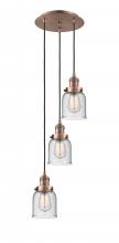 Innovations Lighting 113F-3P-AC-G54 - Cone - 3 Light - 12 inch - Antique Copper - Cord hung - Multi Pendant