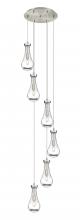 Innovations Lighting 116-451-1P-SN-G451-5CL - Owego - 6 Light - 16 inch - Brushed Satin Nickel - Multi Pendant