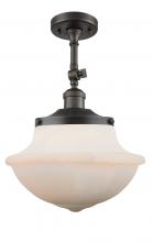 Innovations Lighting 201F-OB-G541 - Oxford - 1 Light - 12 inch - Oil Rubbed Bronze - Semi-Flush Mount