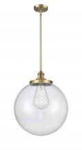 Innovations Lighting 201S-BB-G204-16 - Beacon - 1 Light - 16 inch - Brushed Brass - Stem Hung - Pendant