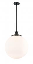 Innovations Lighting 201S-BK-G201-16 - Beacon - 1 Light - 16 inch - Matte Black - Stem Hung - Pendant