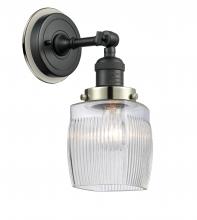 Innovations Lighting 203BK-BPPN-HRPN-G302 - Colton - 1 Light - 6 inch - Matte Black - Sconce