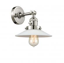 Innovations Lighting 203SW-PN-G1 - Halophane - 1 Light - 9 inch - Polished Nickel - Adjustable Sconce