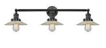 Innovations Lighting 205-BK-G2 - Halophane - 3 Light - 33 inch - Matte Black - Bath Vanity Light