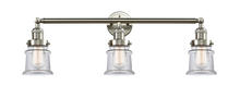 Innovations Lighting 205-SN-G182S - Canton - 3 Light - 30 inch - Brushed Satin Nickel - Bath Vanity Light